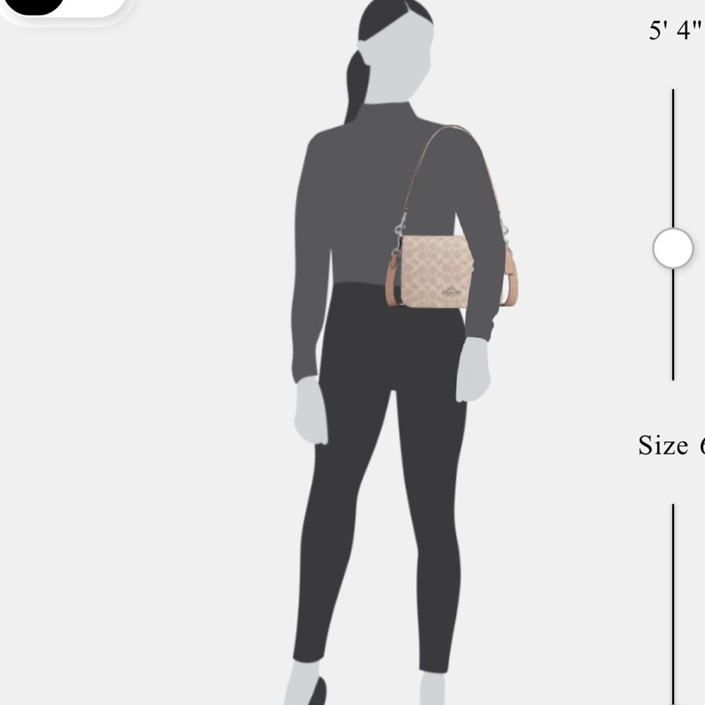 New Coach Quinn Bag In Signature Canvas Beige Crossbody Bag - Picture 7 of 12